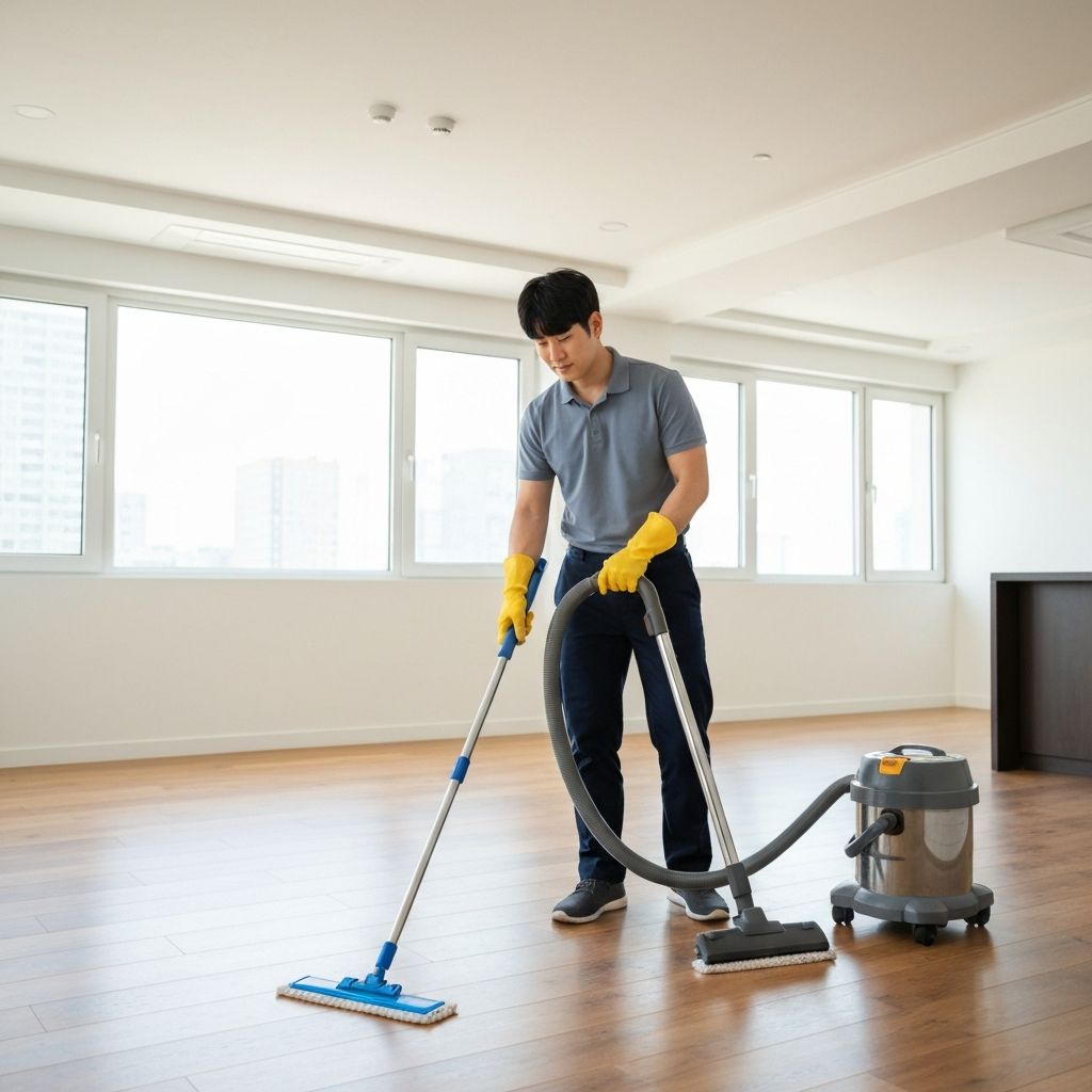 바닥 청소